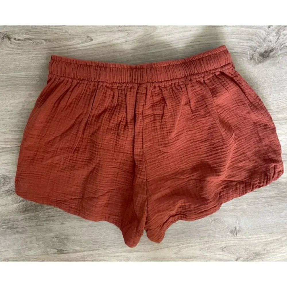 Young Fabulous & Broke Drawstring Clay Linen Shorts - Picture 4 of 4
